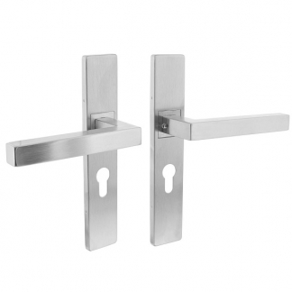 Intersteel Deurkruk met cilinderschild | Intersteel | Vierkant | 55 mm (RVS) 0035.133729 K010809646 - 1