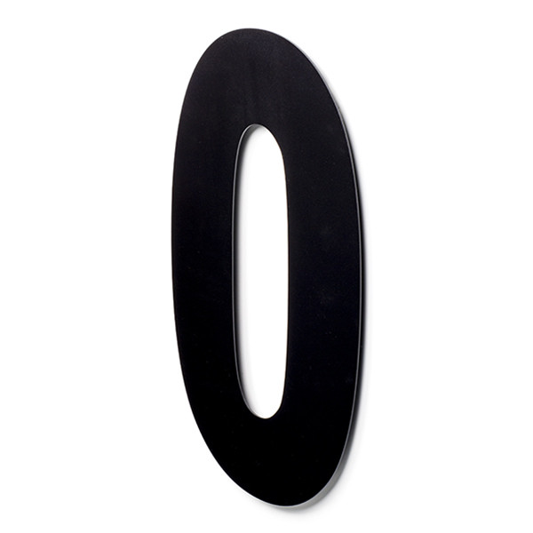 Intersteel Huisnummer 0 | Intersteel | 50 cm (XXL, RVS, Mat Zwart) 0023.402120 K010808096 - 1