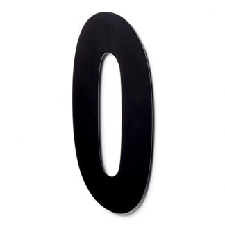 Intersteel Huisnummer 0 | Intersteel | 50 cm (XXL, RVS, Mat Zwart) 0023.402120 K010808096