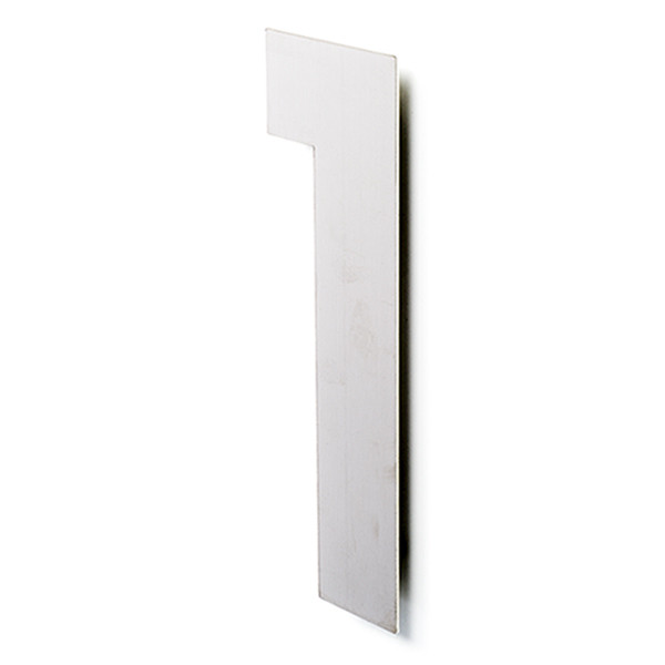 Intersteel Huisnummer 1 | Intersteel | 30 cm (XL, Geborsteld RVS) 0035402111 K010808107 - 1