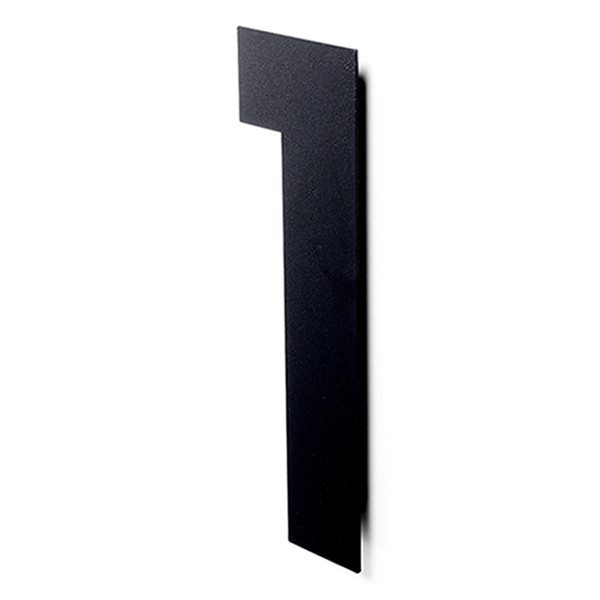 Intersteel Huisnummer 1 | Intersteel | 30 cm (XL, RVS, Mat Zwart) 0023.402111 K010808087 - 1