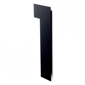 Intersteel Huisnummer 1 | Intersteel | 30 cm (XL, RVS, Mat Zwart) 0023.402111 K010808087