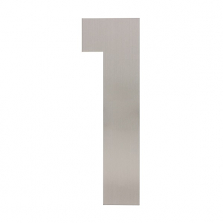 Intersteel Huisnummer 1 | Intersteel | 50 cm (XXL, Geborsteld RVS) 0035402121 K010808117