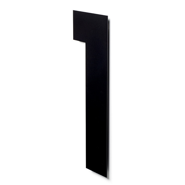 Intersteel Huisnummer 1 | Intersteel | 50 cm (XXL, RVS, Mat Zwart) 0023.402121 K010808097 - 1