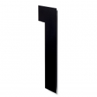 Huisnummer 1 | Intersteel | 50 cm (XXL, RVS, Mat Zwart)