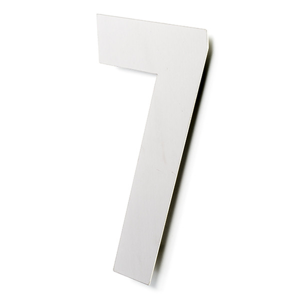 Intersteel Huisnummer 7 | Intersteel | 30 cm (XL, Geborsteld RVS) 0035402117 K010808113 - 1
