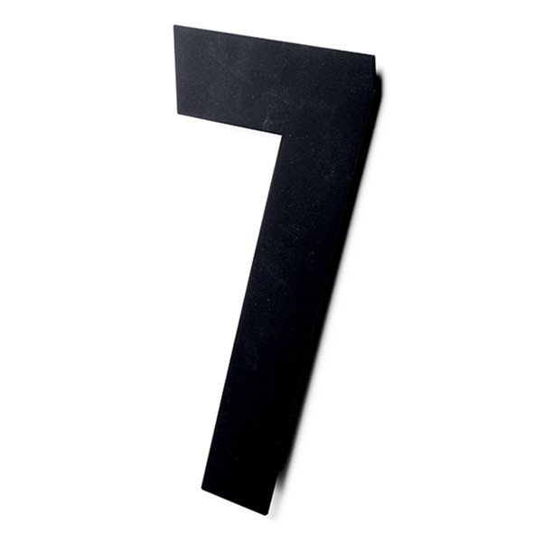 Intersteel Huisnummer 7 | Intersteel | 30 cm (XL, RVS, Mat Zwart) 0023.402117 K010808093 - 1