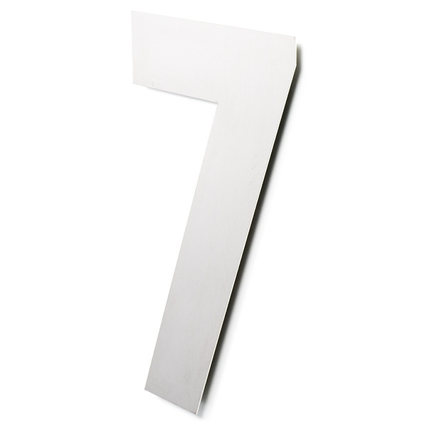 Intersteel Huisnummer 7 | Intersteel | 50 cm (XXL, Geborsteld RVS) 0035402127 K010808123 - 1