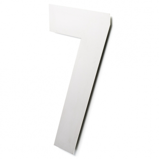 Intersteel Huisnummer 7 | Intersteel | 50 cm (XXL, Geborsteld RVS) 0035402127 K010808123