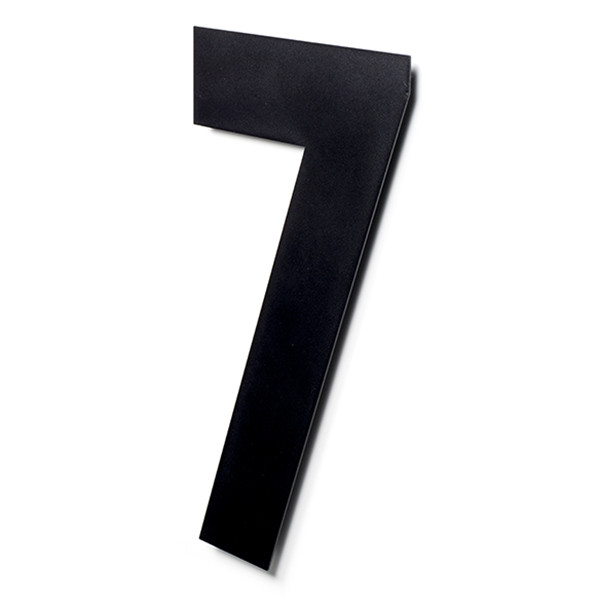 Intersteel Huisnummer 7 | Intersteel | 50 cm (XXL, RVS, Mat Zwart) 0023.402127 K010808103 - 1