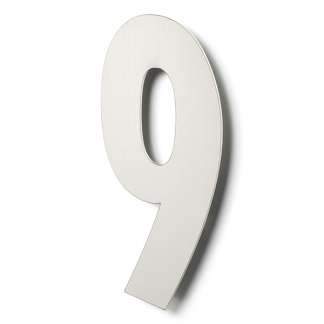 Intersteel Huisnummer 9 | Intersteel | 30 cm (XL, Geborsteld RVS) 0035402119 K010808115