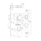 Intersteel Klavierslot | Intersteel | 55 mm (Geborsteld RVS) 0094.954224 K010808038 - 3