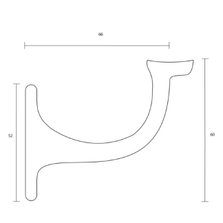 Intersteel Leuninghouder | Intersteel (Hol zadel, Mat zwart) 0023.724521 K010808018 - 