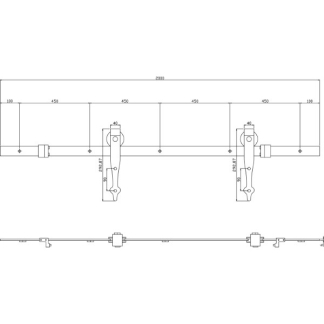 Intersteel Schuifdeursysteem | Intersteel | Classic (Max. 100 kg) 0023.450124 K010808055 - 