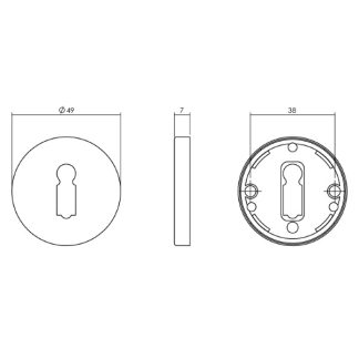 Intersteel Sleutelrozet | Intersteel (Messing) 0013.318616 K010809537 - 