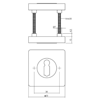 Intersteel Sleutelrozet | Intersteel (Vierkant, Nokken, Set) 0023.318586 K180107262 - 