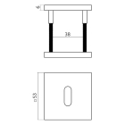 Intersteel Sleutelrozet | Intersteel (Vierkant, RVS, Brons) 1343103086 K010809960 - 2