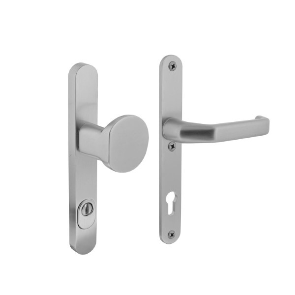 Intersteel Veiligheidsbeslag met duwer | Intersteel | 92 mm  (Kerntrekbeveiliging, Aluminium) 0082.379849 K010809166 - 2