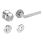 Intersteel Veiligheidsbeslag met knop | Intersteel (Rond rozet, Kerntrekbeveiliging, SKG***, Zwart) 35405731 K010809189 - 1