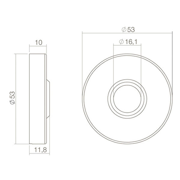 Intersteel Veiligheidsbeslag met knop | Intersteel (Rond rozet, Kerntrekbeveiliging, SKG***, Zwart) 35405731 K010809189 - 2