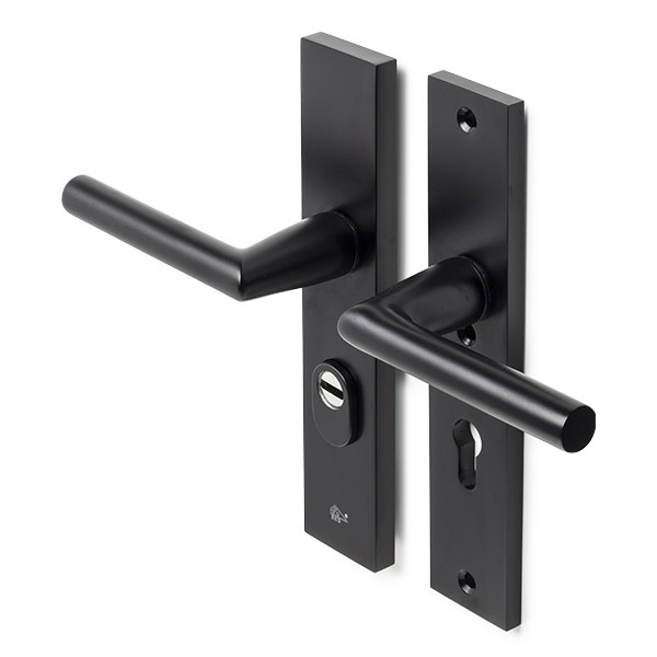 Intersteel Veiligheidsbeslag met kruk | Intersteel | 72 mm (Kerntrekbeveiliging, Aluminium, Zwart) 0023.379536 K010809132 - 1