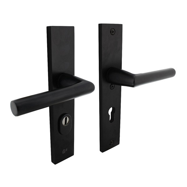 Intersteel Veiligheidsbeslag met kruk | Intersteel | 72 mm (Kerntrekbeveiliging, Aluminium, Zwart) 0023.379536 K010809132 - 2