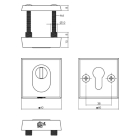 Intersteel Veiligheidsrozet | Intersteel (Vierkant, Kerntrekbeveiliging, SKG***, Set) 0023.375003 K010809128 - 3