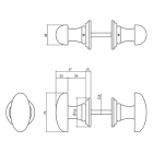 Intersteel Voordeurknop | Intersteel (Beukenhout, Zwart) 23184702 K010809190 - 2