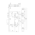 Intersteel Wc-slot | Intersteel | 63/8 mm (Geborsteld RVS) 0094.954265 K010808040 - 3