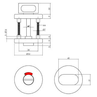 Intersteel Wc-sluiting | Intersteel (Aluminium, Zwart) 0023.010060 K010809813 - 2