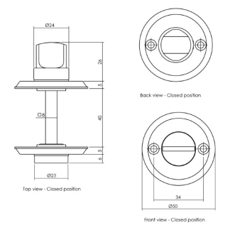 Intersteel Wc-sluiting | Intersteel (Messing) 0011.317360 K010809526 - 