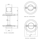 Intersteel Wc-sluiting | Intersteel (Messing) 0011.317360 K010809526 - 2