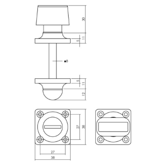 Intersteel Wc-sluiting | Intersteel (Messing, Nikkel) 0018.318361 K010809171 - 