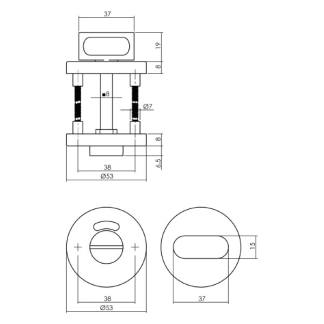 Intersteel Wc-sluiting | Intersteel (RVS) 0035.351260 K010809155 - 