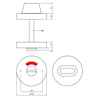 Intersteel Wc-sluiting | Intersteel (RVS, Mat zwart) 0023.341060 K010809812 - 