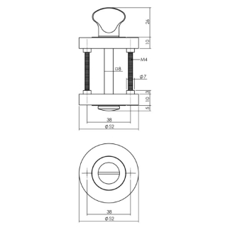 Intersteel Wc-sluiting | Intersteel (Zamak, Antraciet) 0029.347660 K010809618 - 