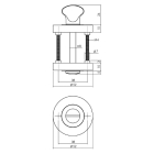 Intersteel Wc-sluiting | Intersteel (Zamak, Antraciet) 0029.347660 K010809618 - 2