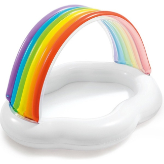 Intex Opblaasbaar zwembad | Intex | Ø 142 x 13 cm (Met regenboog zonnescherm) 57141NP K180107217 - 1