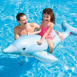Intex Opblaasfiguur zwembad | Intex | Dolfijn (Ride-on, Ø 175 x 66 cm) 774112 K170115387 - 