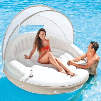 Intex Opblaasfiguur zwembad | Intex | Drijvend eiland met overkapping (Ride-on, 199 x 150 cm) 58292EU K170111804 - 3