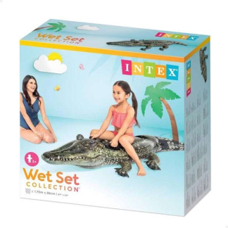 Intex Opblaasfiguur zwembad | Intex | Krokodil (Ride-on, 170 x 86 cm) I03402420 K170115432 - 2