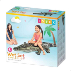 Opblaasfiguur zwembad | Intex | Krokodil (Ride-on, 170 x 86 cm)