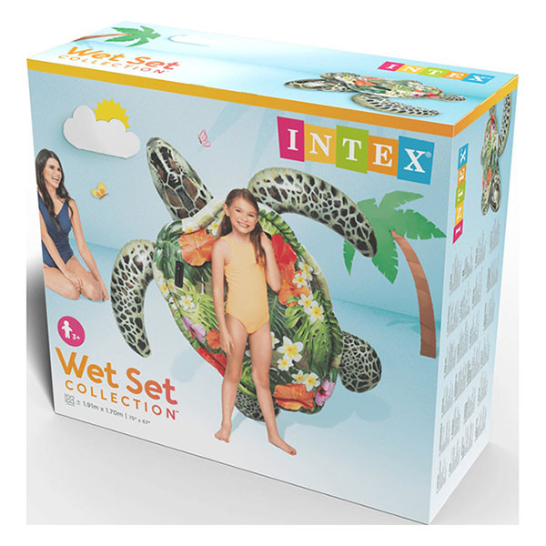 Intex Opblaasfiguur zwembad | Intex | Zeeschildpad (Ride-on, 191 x 170 cm) 57555NP K180107848 - 4