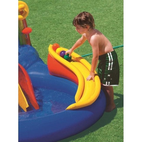 Intex Speelzwembad | Intex | 297 x 193 x 135 cm (Met glijbaan, ringwerpen, sproeier en speelballen) 57453NP K170111805 - 4