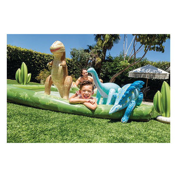 Intex Speelzwembad | Intex | Jurassic Adventure | 201 x 201 x 36 centimeter (410 liter, Ingebouwde sproeier, Dino's, Opblaasbaar) 56132NP K170111840 - 5