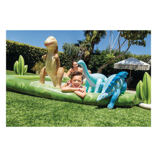 Intex Speelzwembad | Intex | Jurassic Adventure | 201 x 201 x 36 centimeter (410 liter, Ingebouwde sproeier, Dino's, Opblaasbaar) 56132NP K170111840 - 5