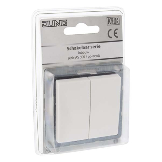 JUNG Serieschakelaar | Jung | AS500 (Inbouw, Wit) 5408102 K180105008 - 6