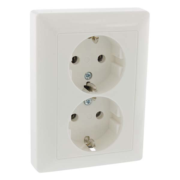 JUNG Stopcontact | Jung | AS500 (Inbouw, Randaarde, Wit) 38735 6600350 K180106008 - 3