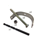 Jos van Rees Montageset voor bamboescherm | Jos van Rees (RVS) RVS SET BAM K170106275 - 2