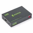 König HDMI splitter - 4 poorts (Ultra HD, 3D, 4K, 60fps) KNVSP3434 K030100011 König HDMI splitter - 4 poorts (Ultra HD, 3D, 4K, 60fps) KNVSP3434 K030100011